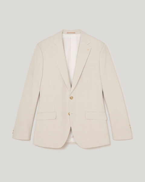 Prince of Wales Check Tailored Jacket, Natural Check, hi-res